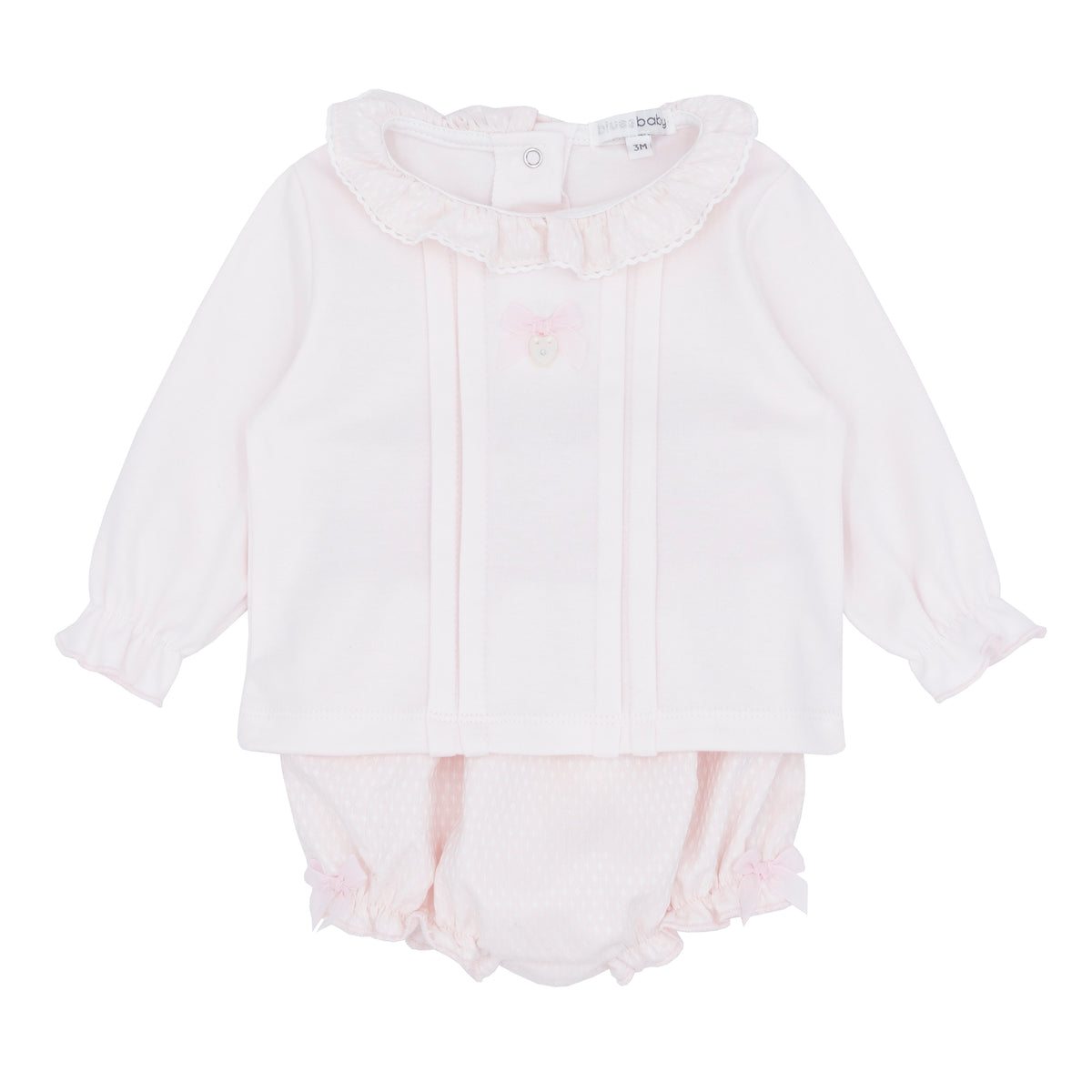 Blues Baby Girls Pink Bloomer Set