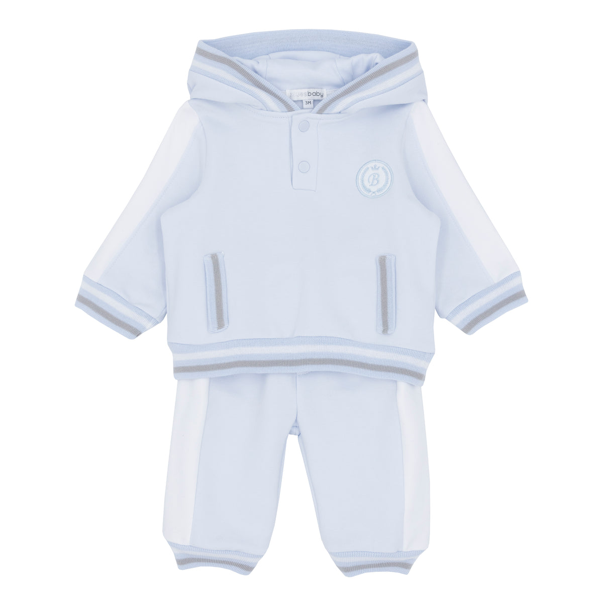 Blues Baby Boys Blue Hooded Tracksuit