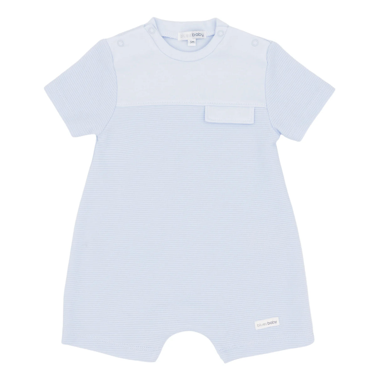 Blues Baby Blue Textured Romper