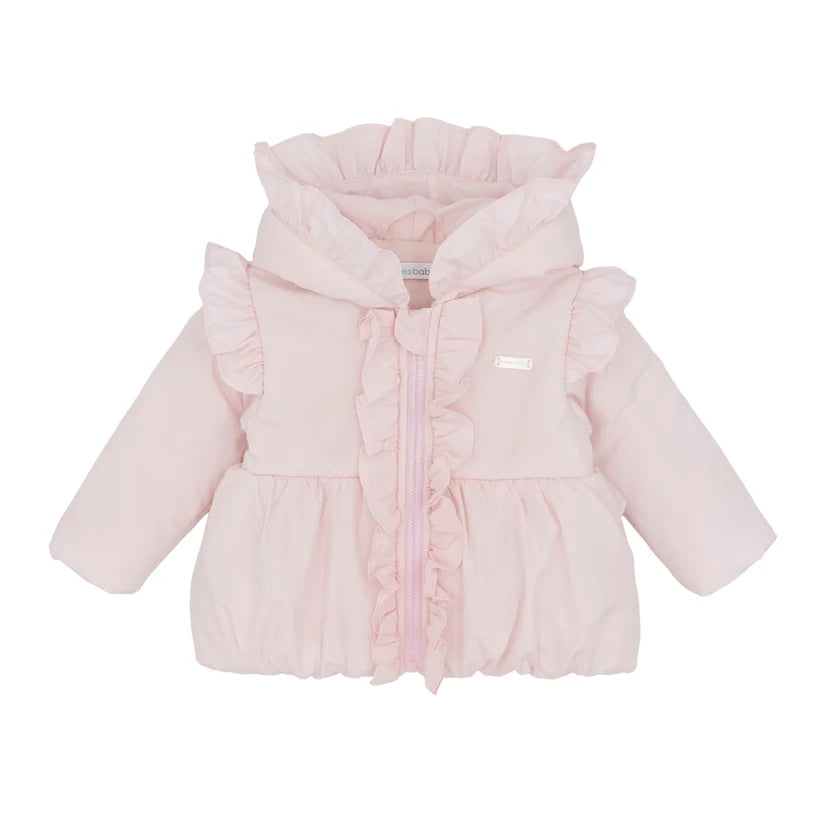 Blues Baby Pink Frill Padded Jacket