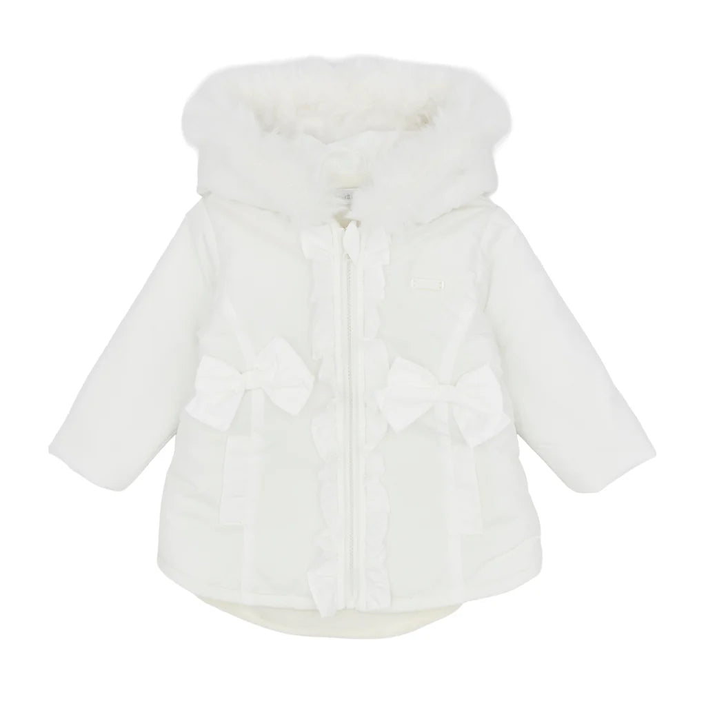 Blues Baby White Fur Trim Padded Jacket