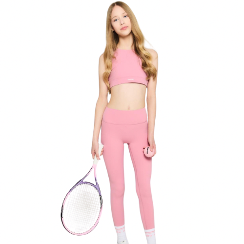 Lot De 2 Leggings Sport Clementine Pour Fille - Rose/Noir, Taille 5, Neuves Avec étiquettes