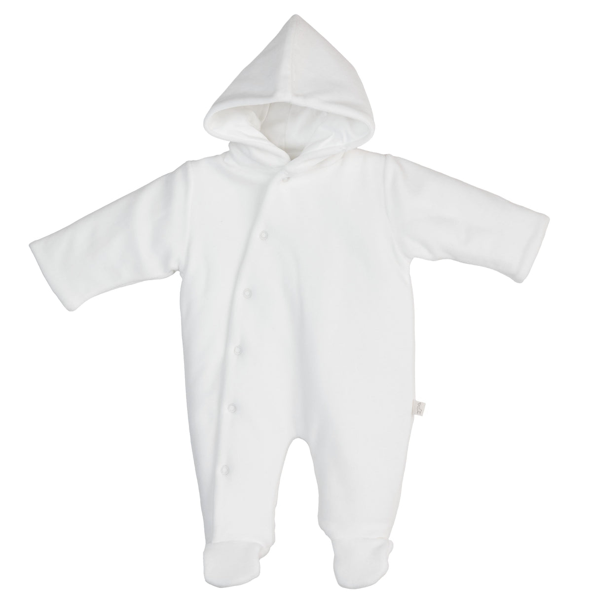 Baby Gi Ivory Velour Snowsuit