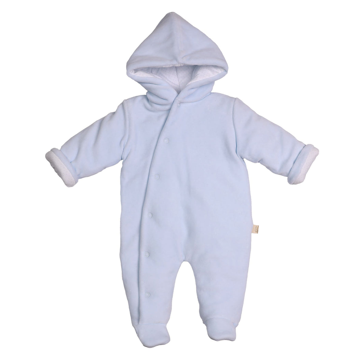 Baby Gi Blue Velour Snowsuit