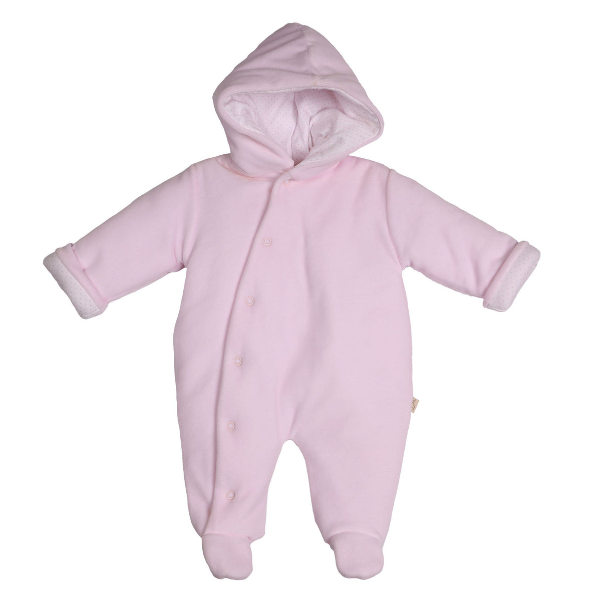 Baby Gi Pink Velour Snowsuit