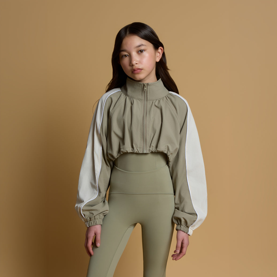 Blanca Sport Girls Khaki Cropped Jacket