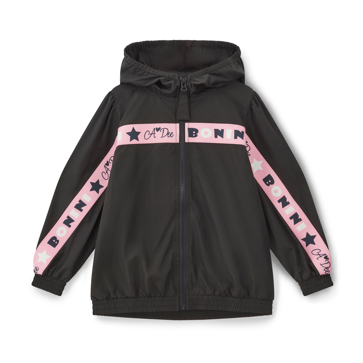 Bonini by A Dee Black Branded Tape Jacket