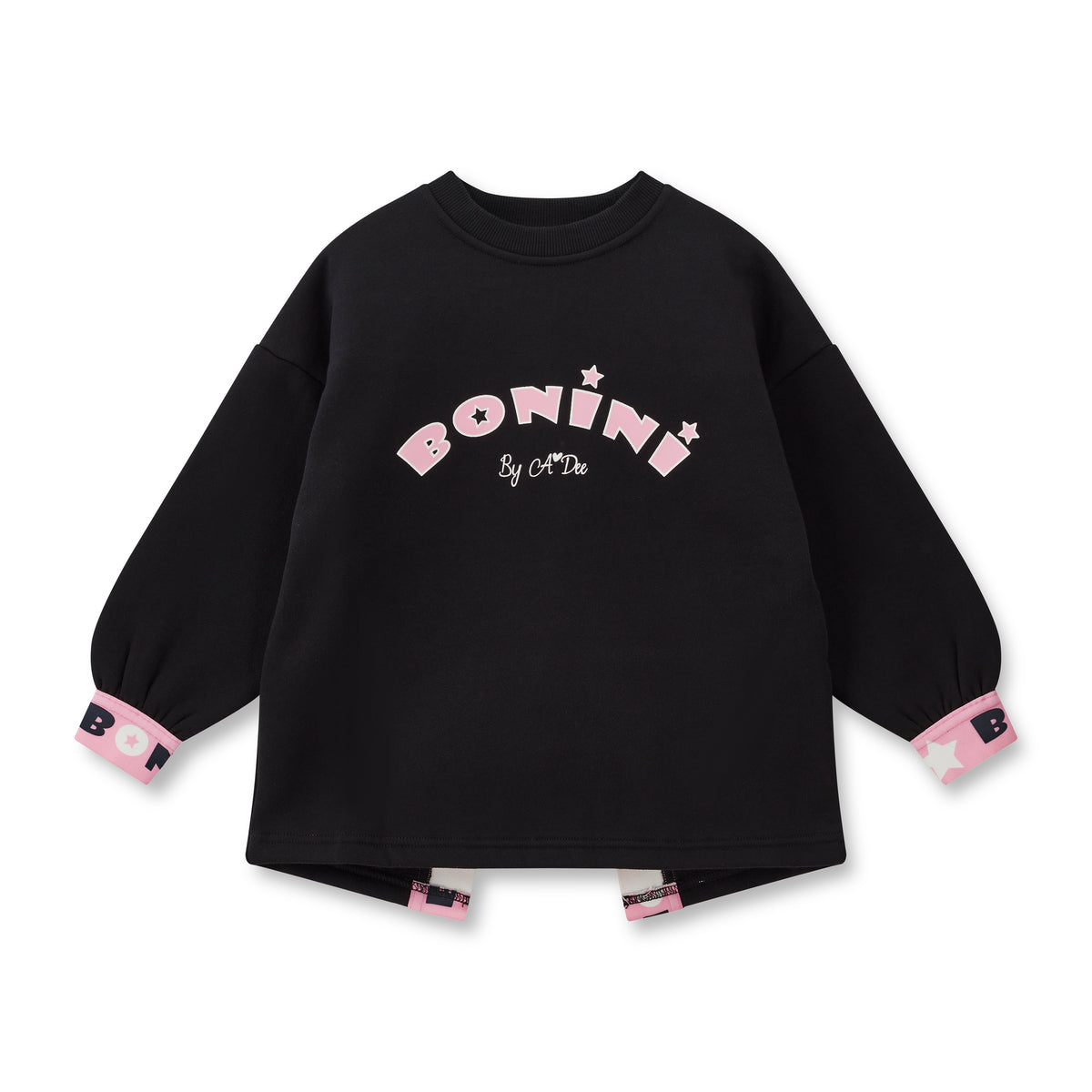 Bonini by A Dee Black Tape Sweatshirt