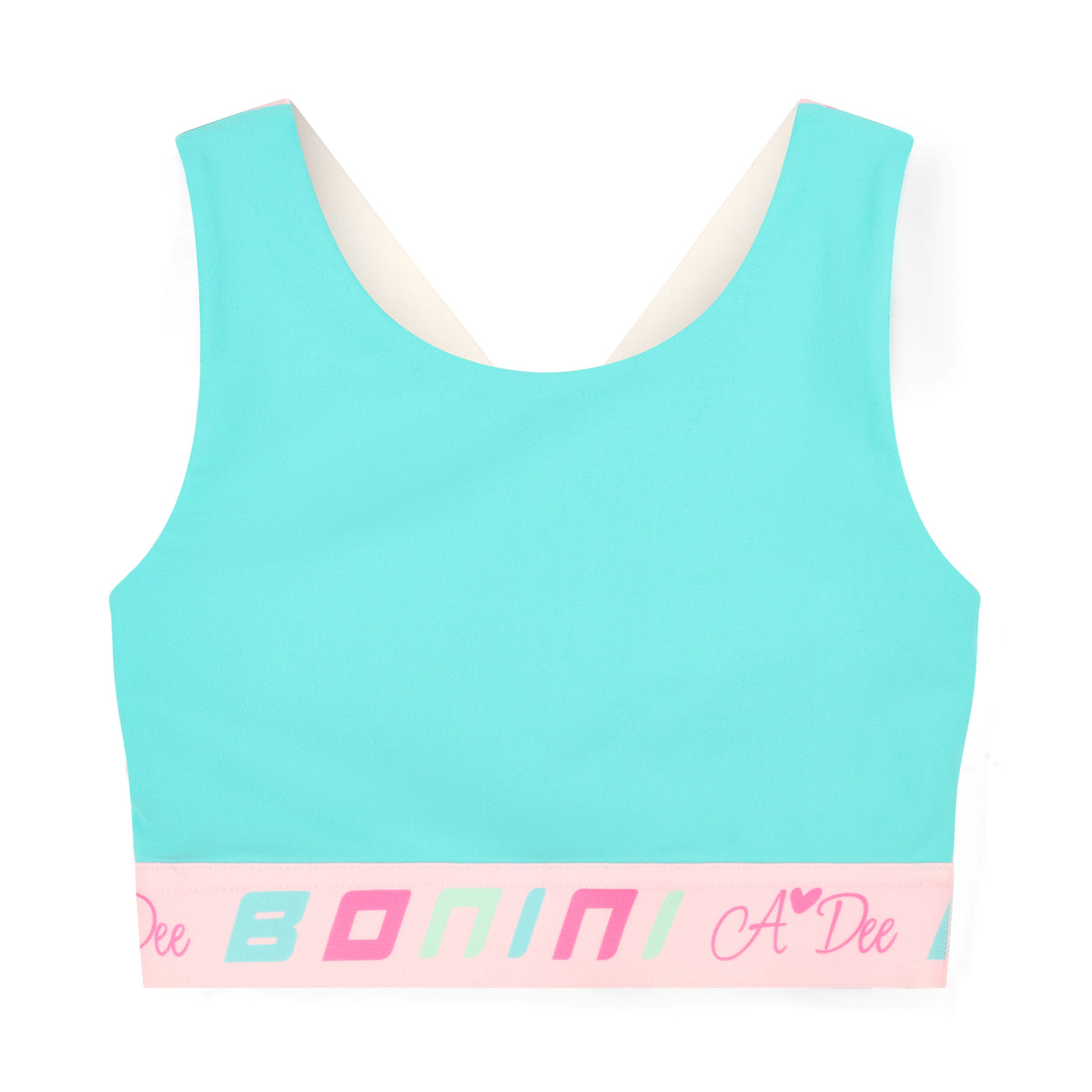 Bonini by A Dee 'Flex' Colourblock Crop Top