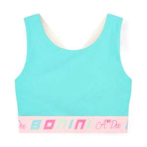 Bonini by A Dee 'Flex' Colourblock Crop Top