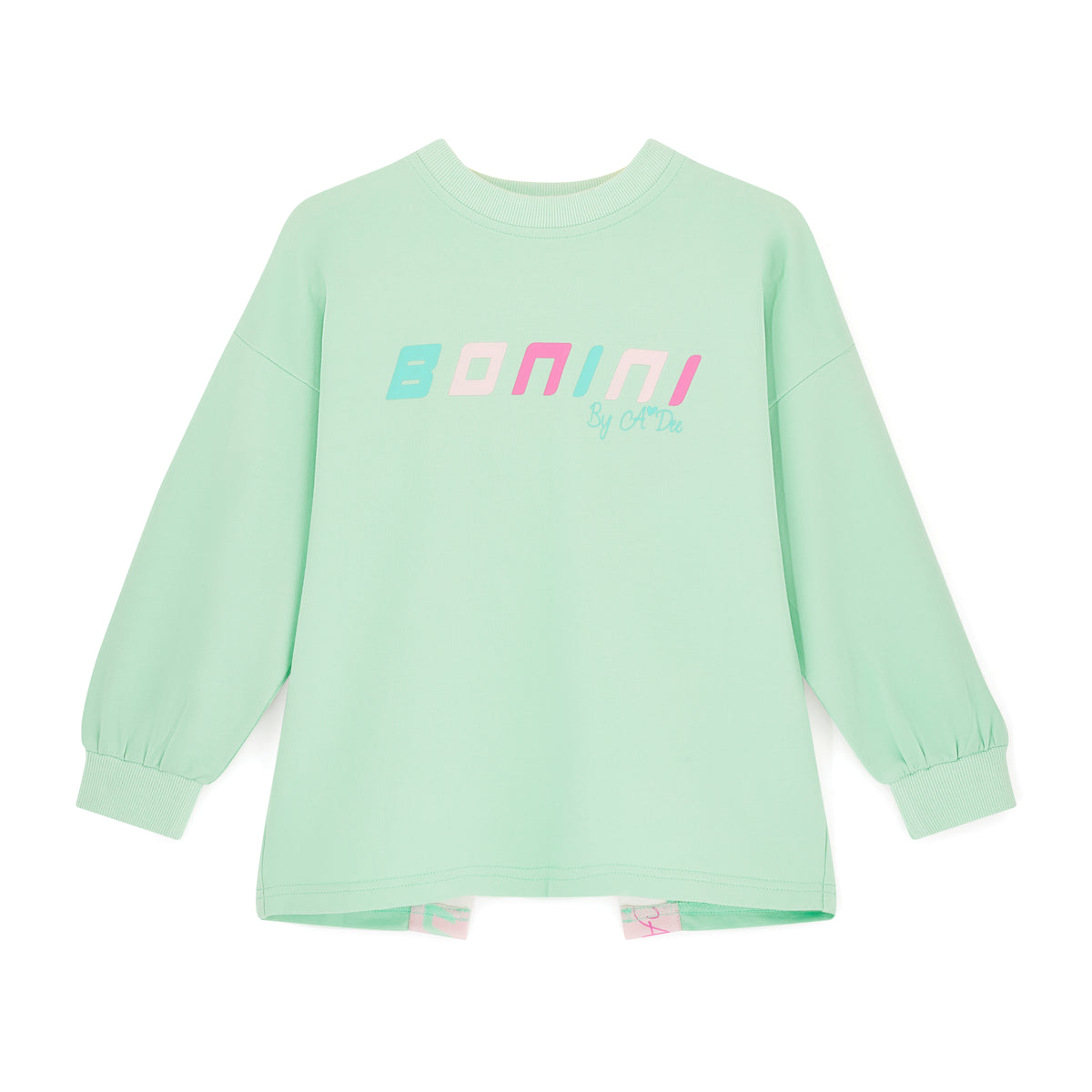 Bonini by A Dee 'Grove' Mint Logo Sweatshirt