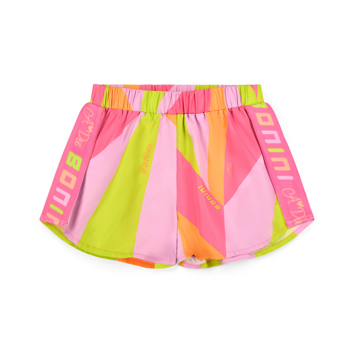 Bonini by A Dee 'Spark' Fuchsia Print Shorts