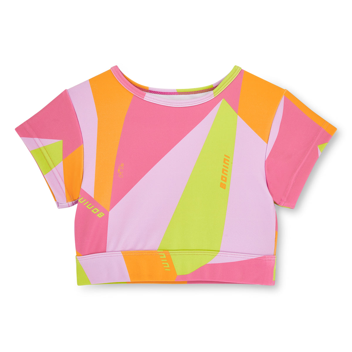 Bonini by A Dee 'Dream' Fuchsia Print Crop Top