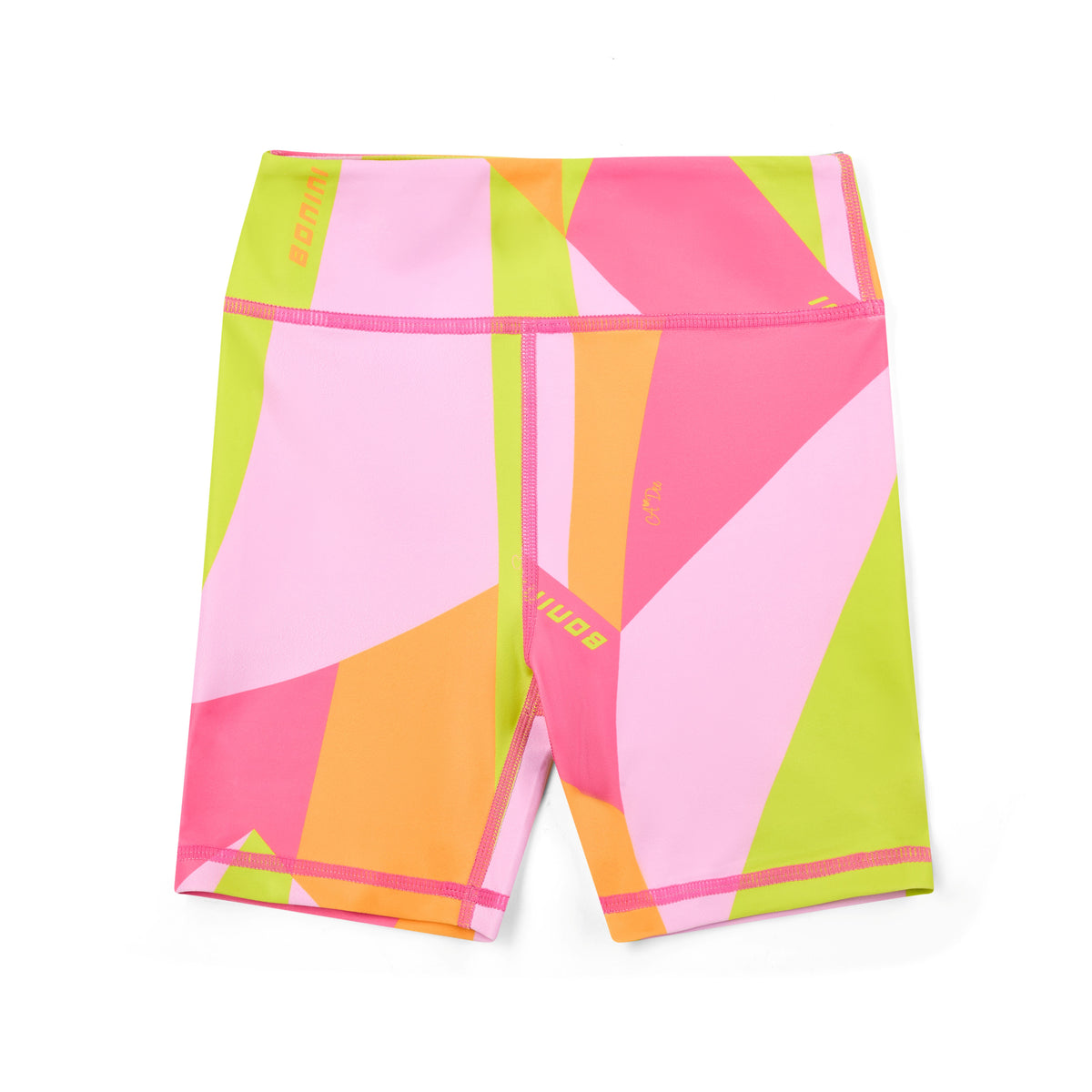 Bonini by A Dee 'Soul' Fuchsia Print Cycling Shorts