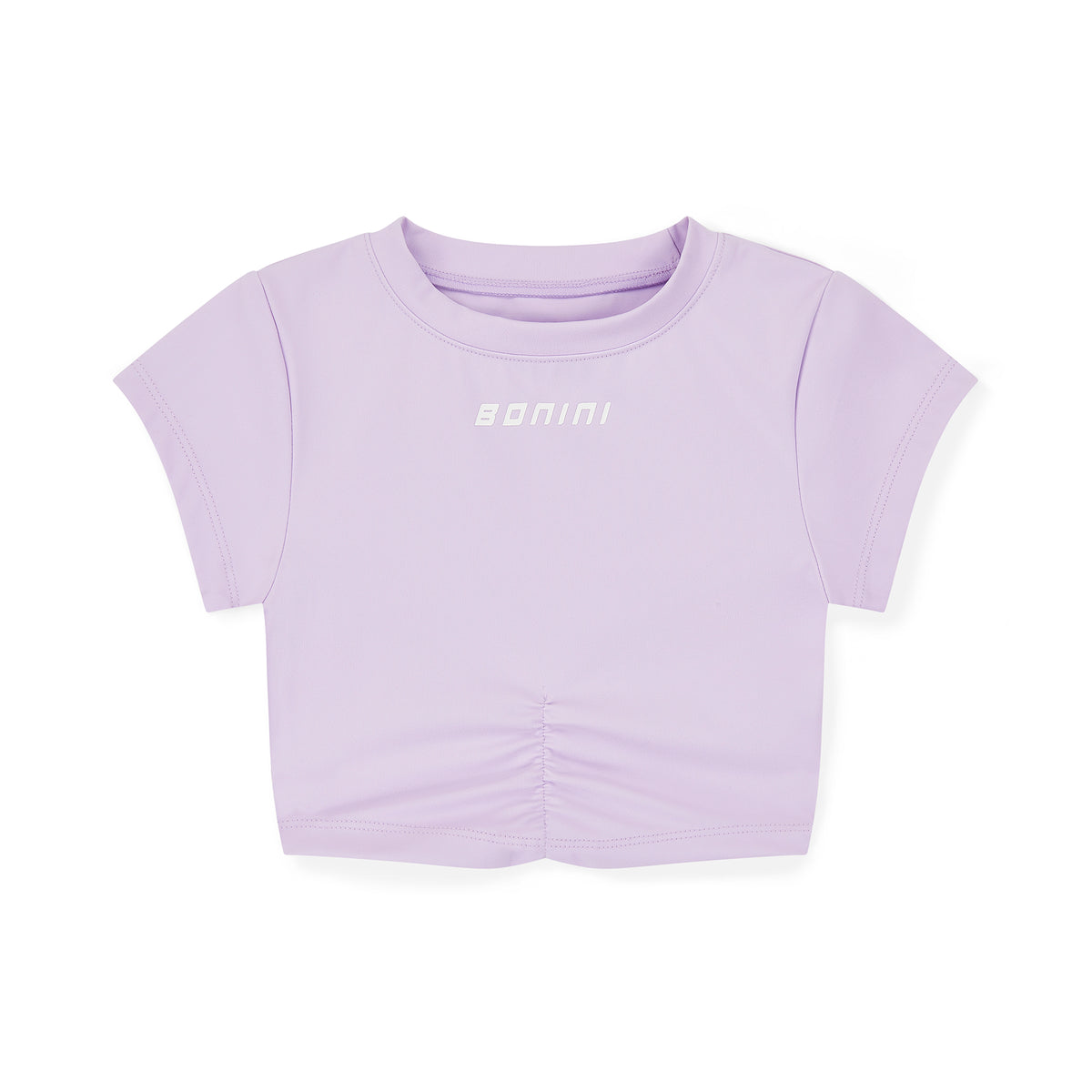 Bonini by A Dee Lilac Ruched Sports T-Shirt