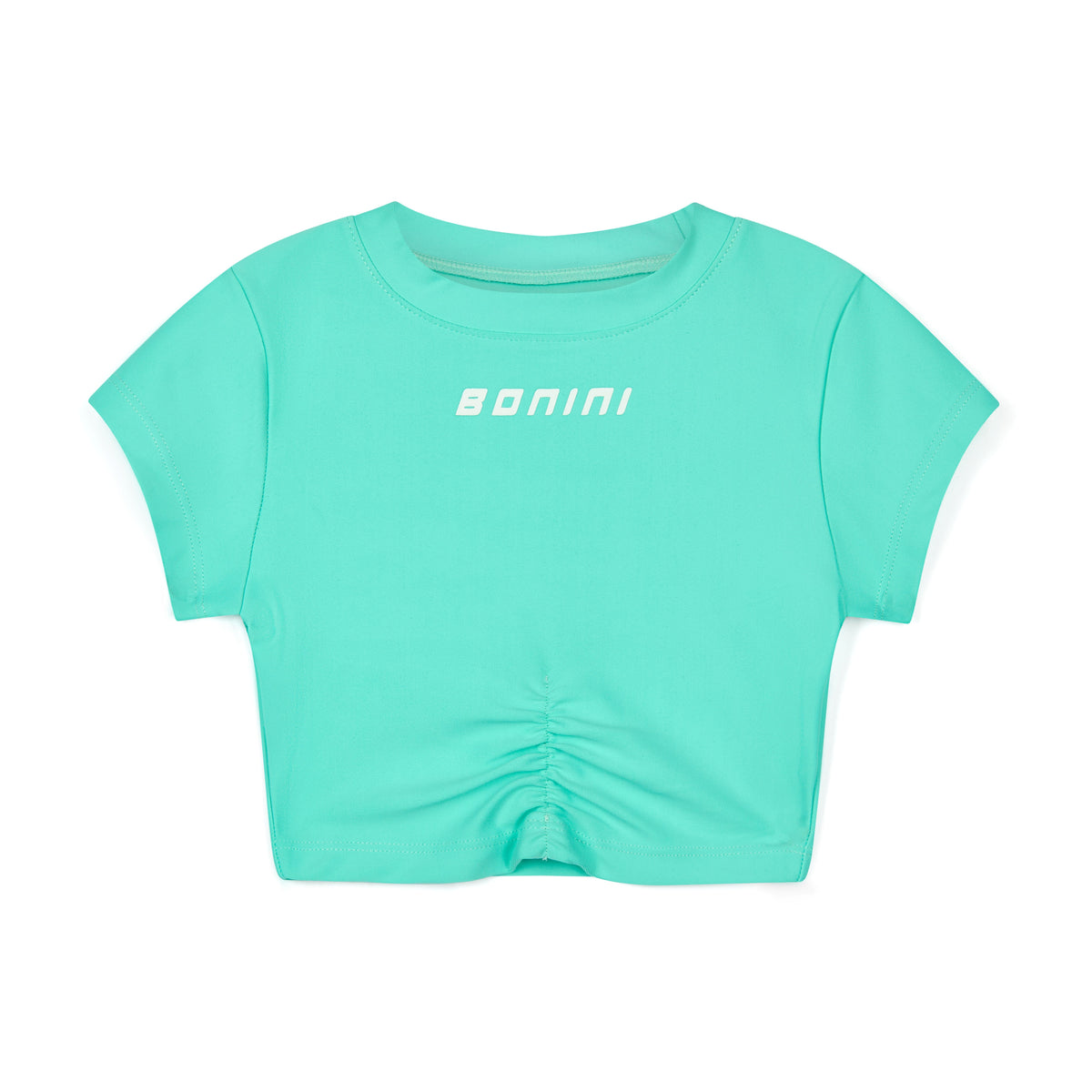 Bonini by A Dee Mint Ruched Sports T-Shirt