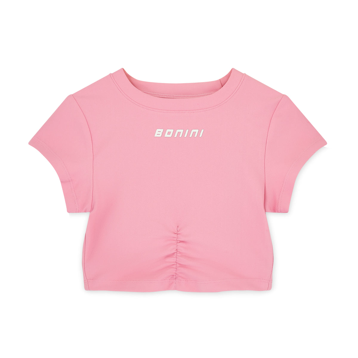 Bonini by A Dee 'Aspire' Pink Ruched Sports T-Shirt