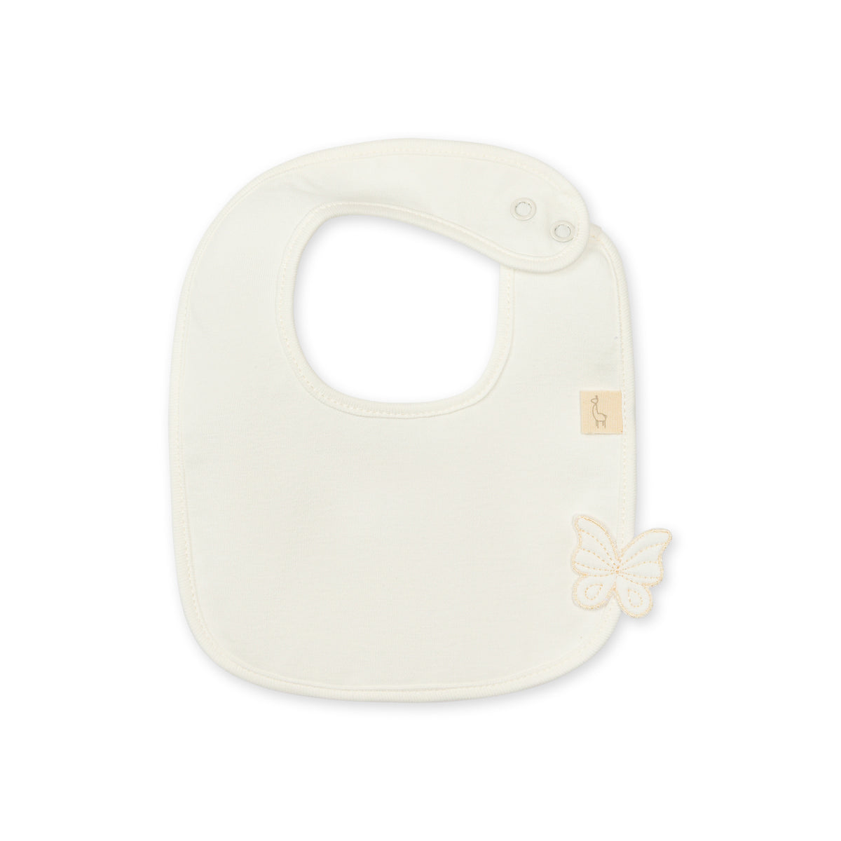 Baby Gi Ivory Butterfly Bib