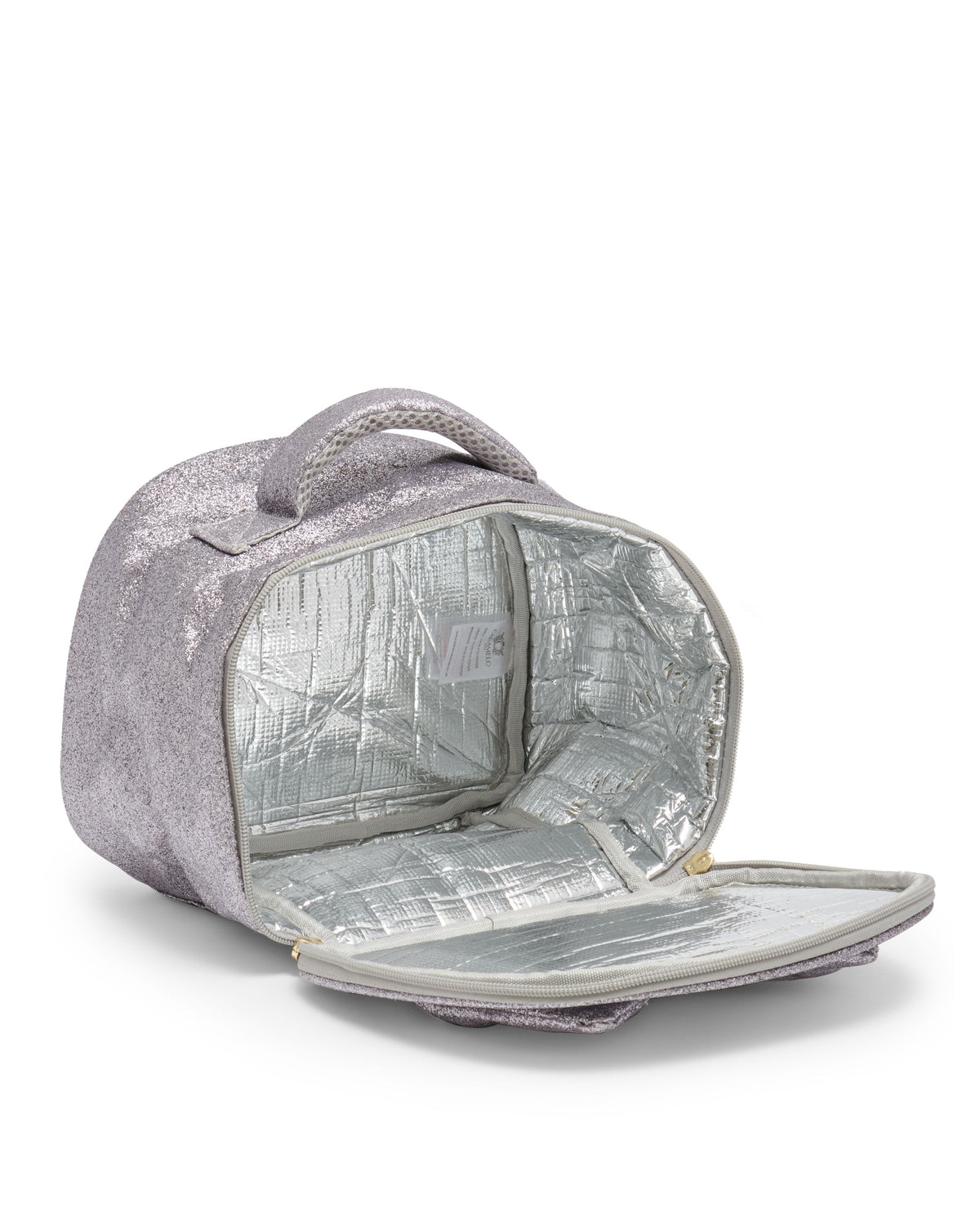 Caramelo Girls Grey Glitter Bow Lunchbag Nuvola Childrenswear