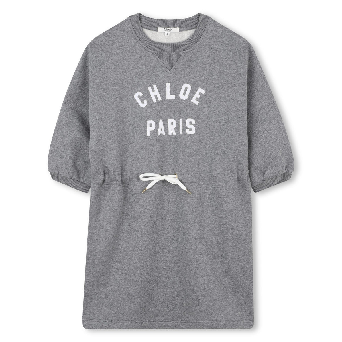 Chloé Girls Grey Logo Dress