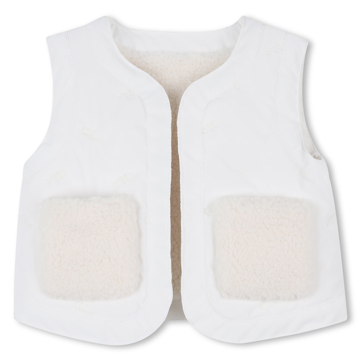 Chloé Baby Reversible Faux Fur Gilet