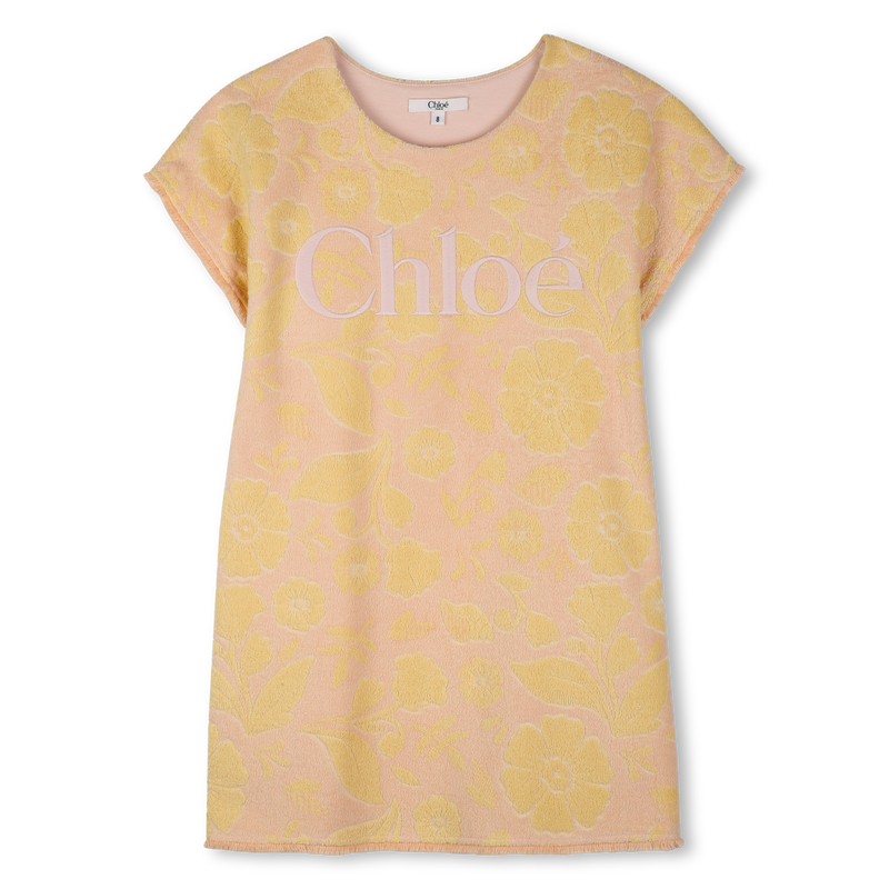 Chloé Girls Pink/Yellow Floral Dress