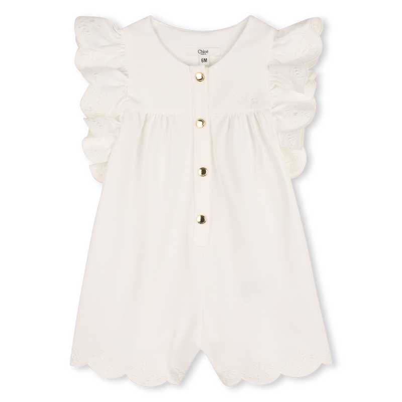 Chloé Baby Ivory Frill Romper