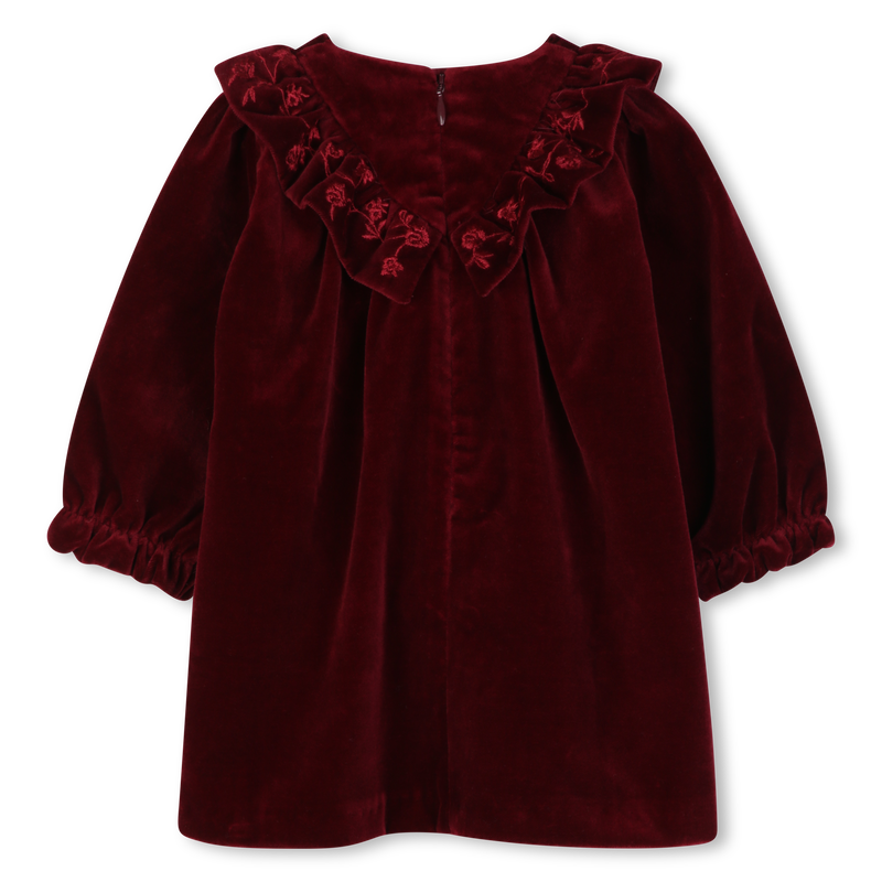 Chloé Baby Burgundy Velvet Dress