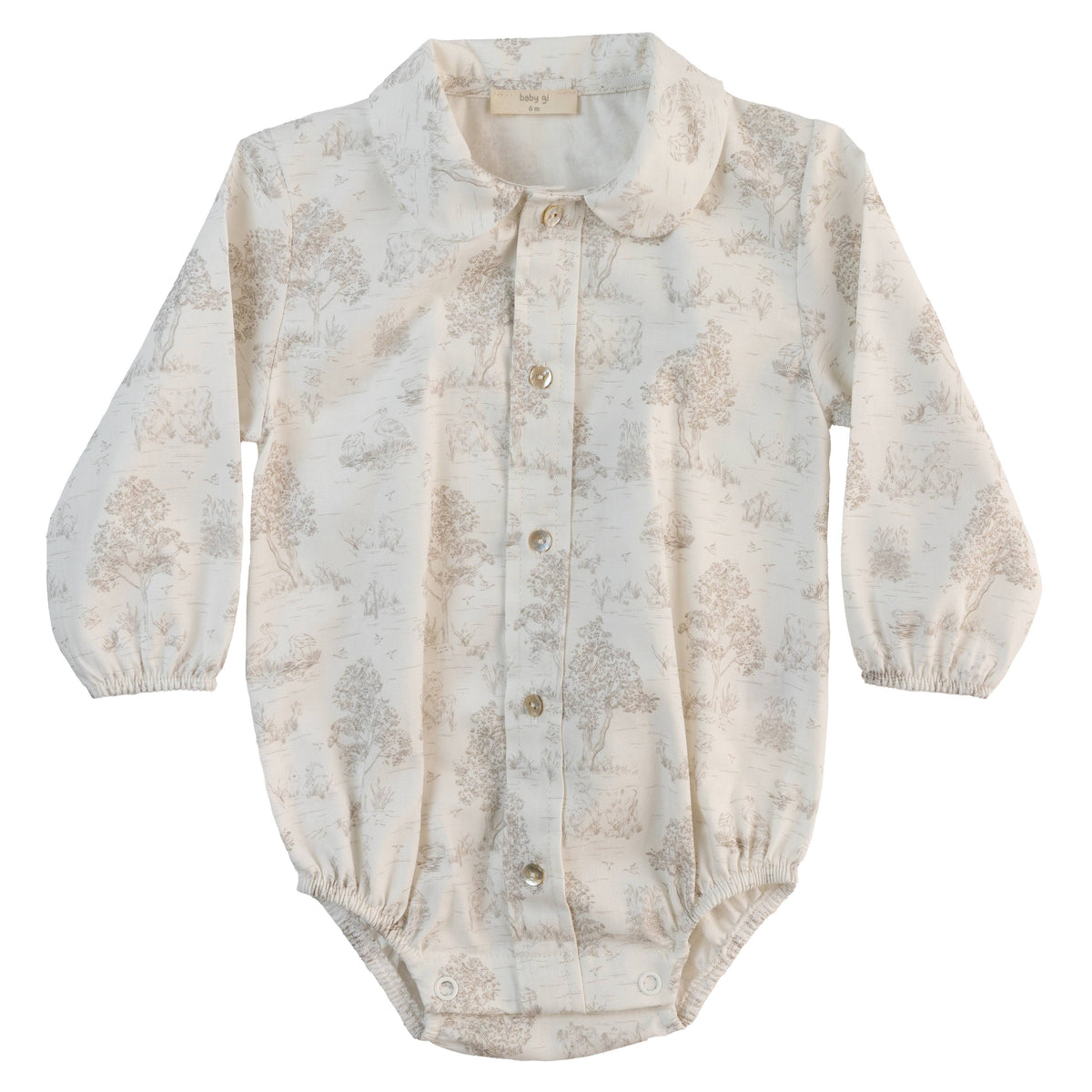 Baby Gi Boys Ivory Country Romper