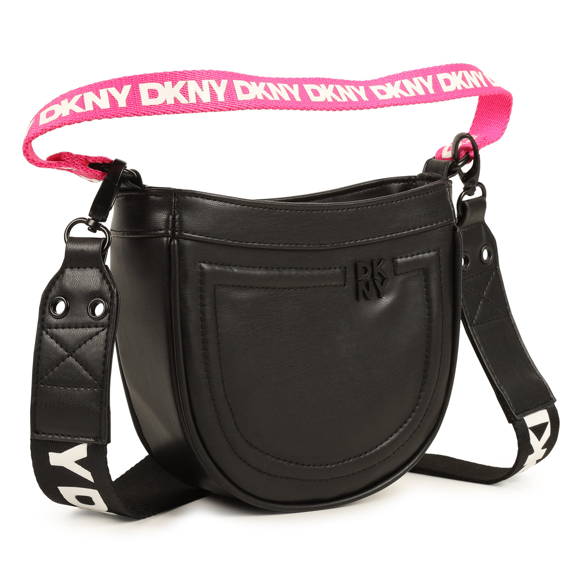 DKNY Black & Pink Strap Bag