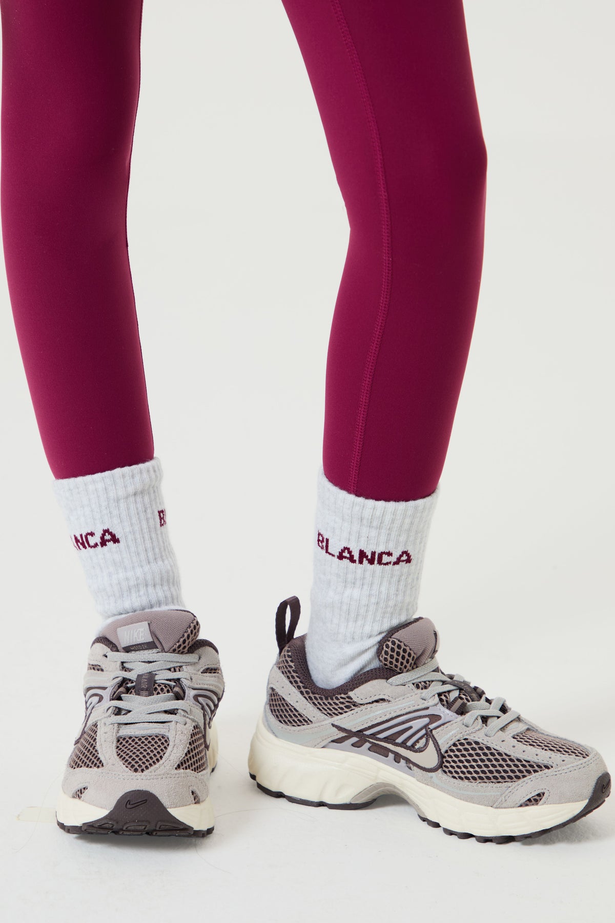 Blanca Sport Girls Plum Logo Socks
