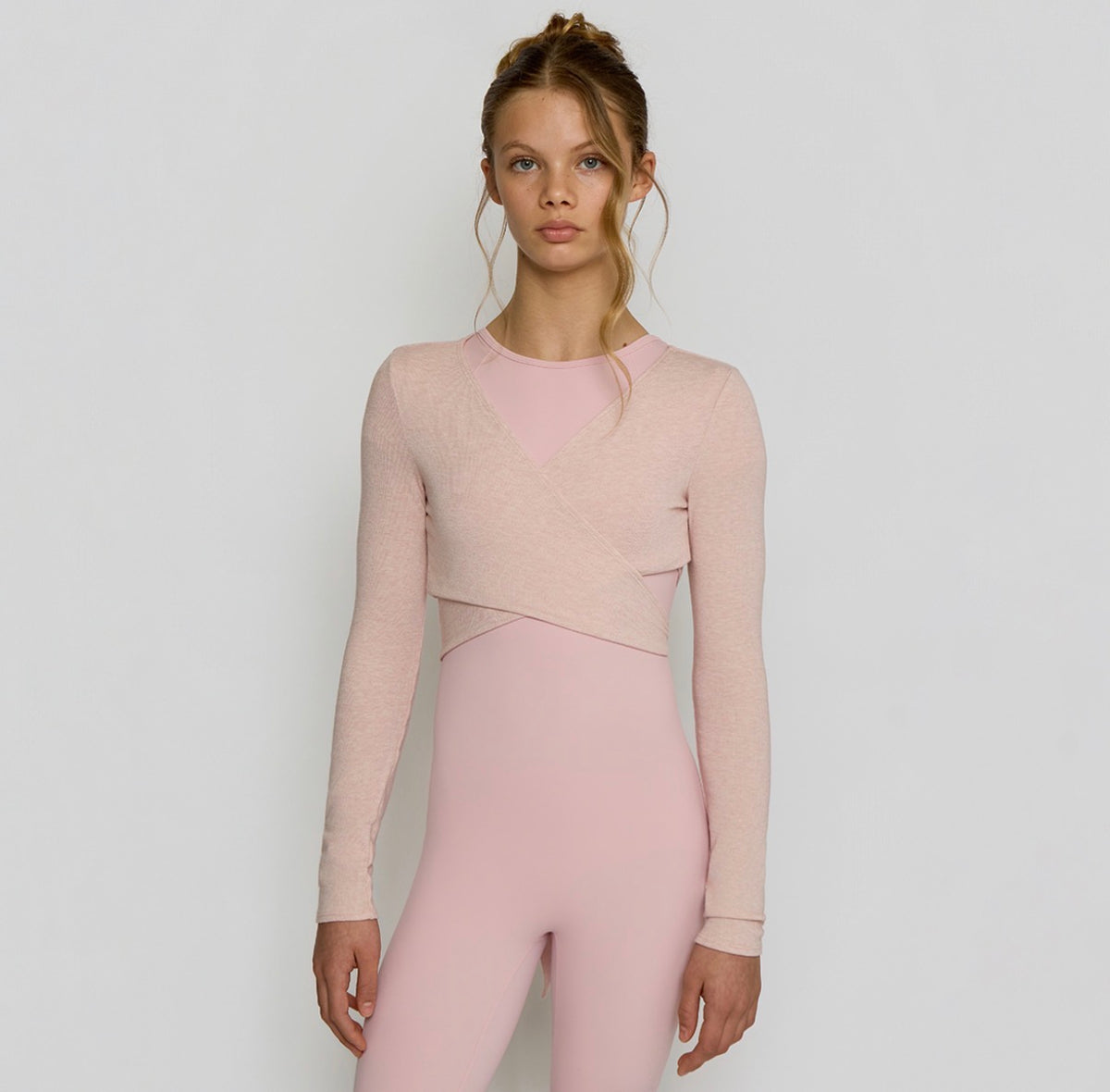 Blanca Sport Girls Pink Wrap Cardigan