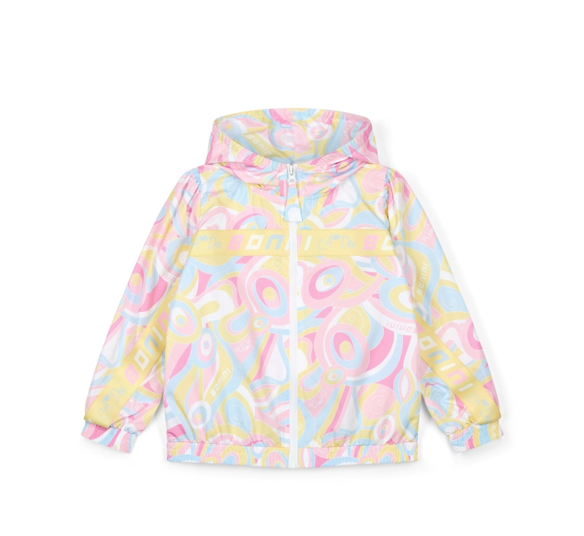 Bonini by A Dee Printed Windbreaker Jacket