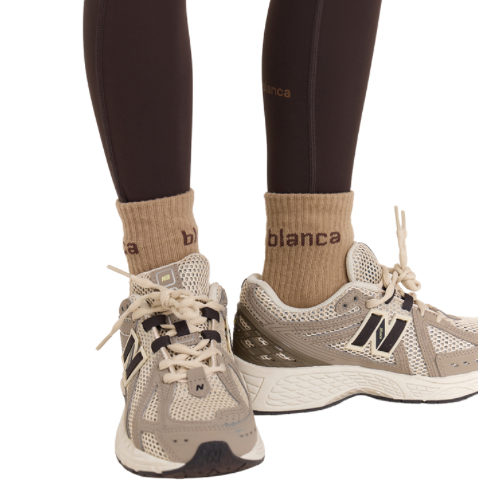 Blanca Sport Girls Espresso Logo Socks