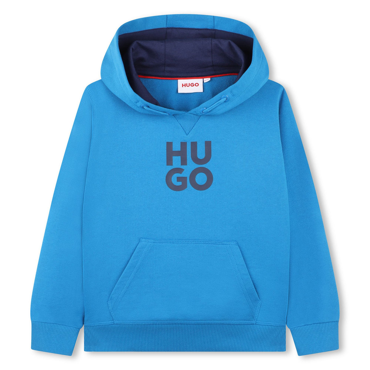 HUGO Boys Blue Logo Hoodie