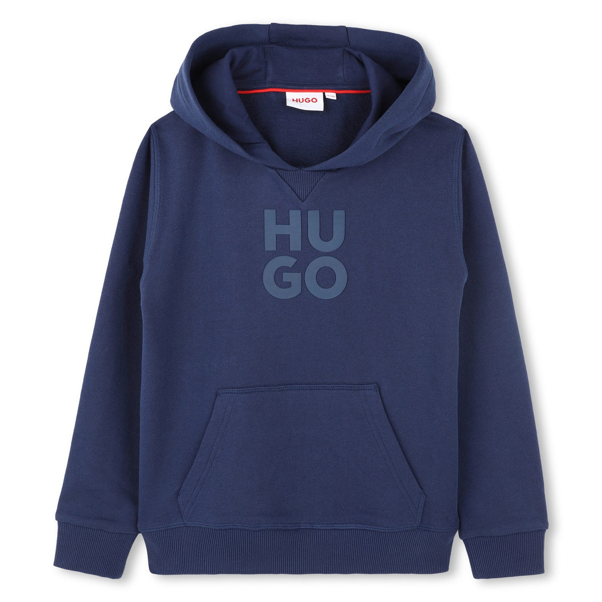 HUGO Boys Navy Logo Hoodie