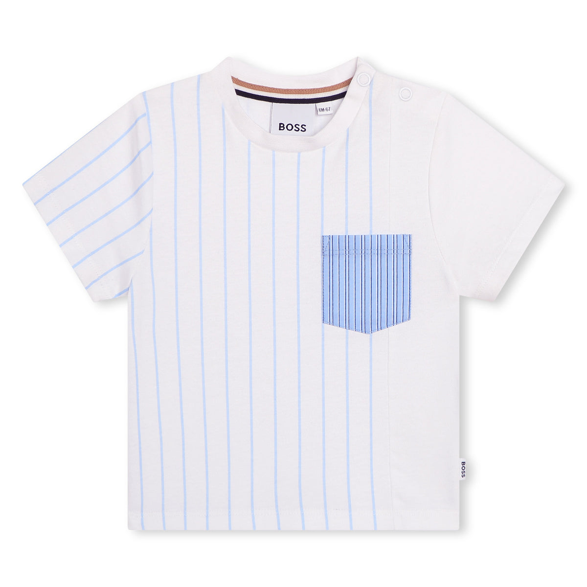 Boss Baby White Stripe Pocket T-Shirt