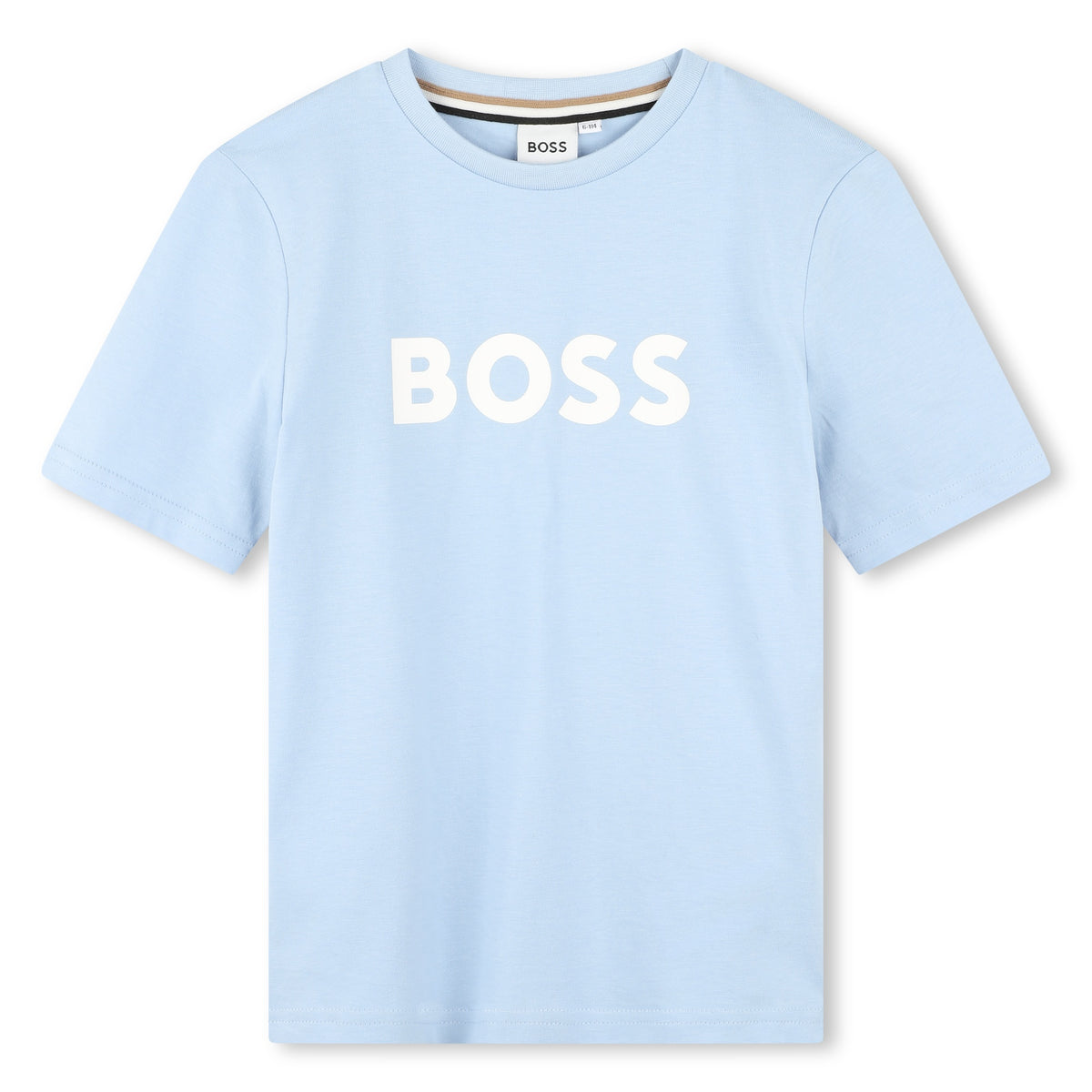 Boss Boys Pale Blue Logo T-Shirt