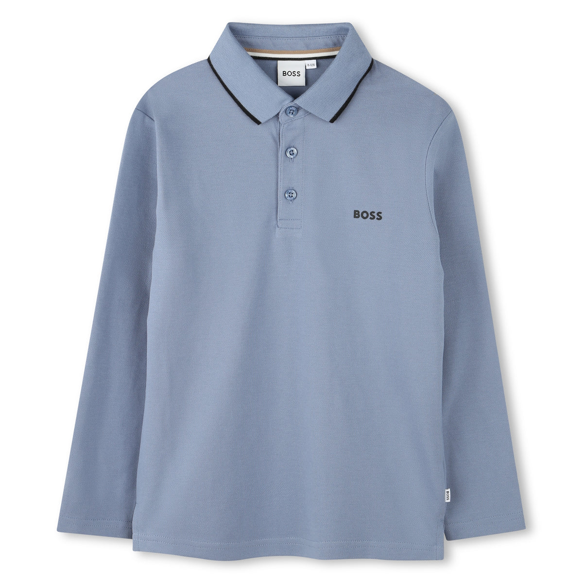 Boss Boys Blue Long Sleeve Polo