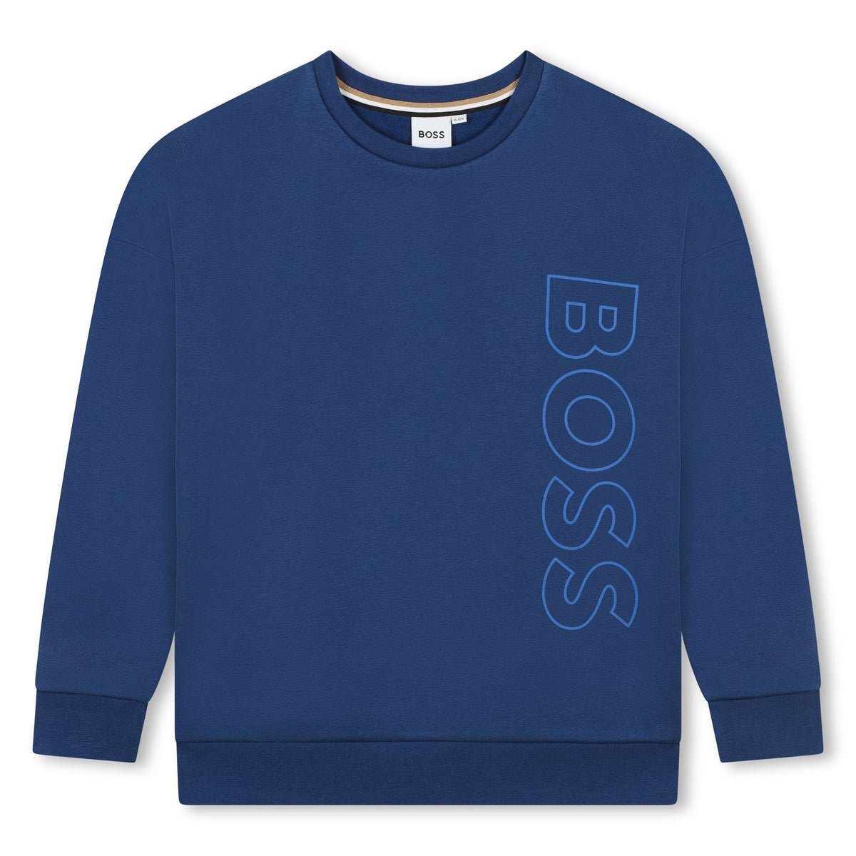 Boss Boys Blue Round Neck Sweatshirt