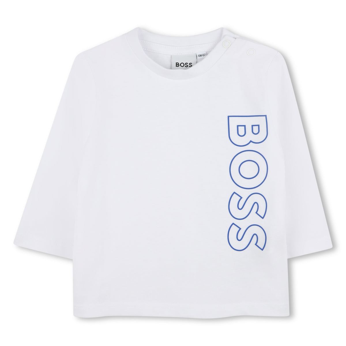 Boss Baby Boys White Outline Logo Top