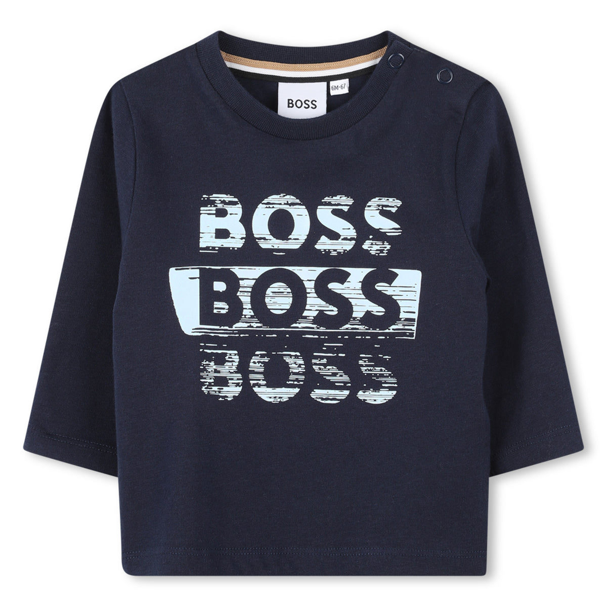 BOSS Baby Navy Repeat Logo Top