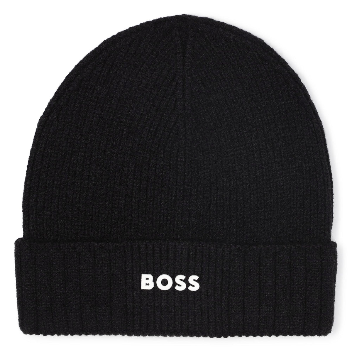 BOSS Boys Black Knit Hat