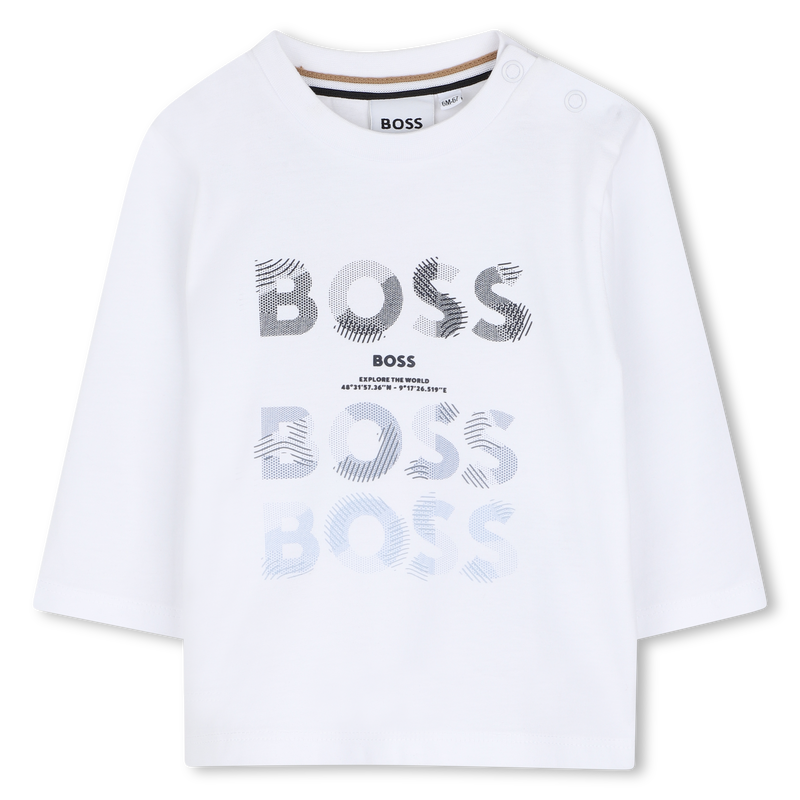 BOSS Baby White Abstract Logos T-Shirt