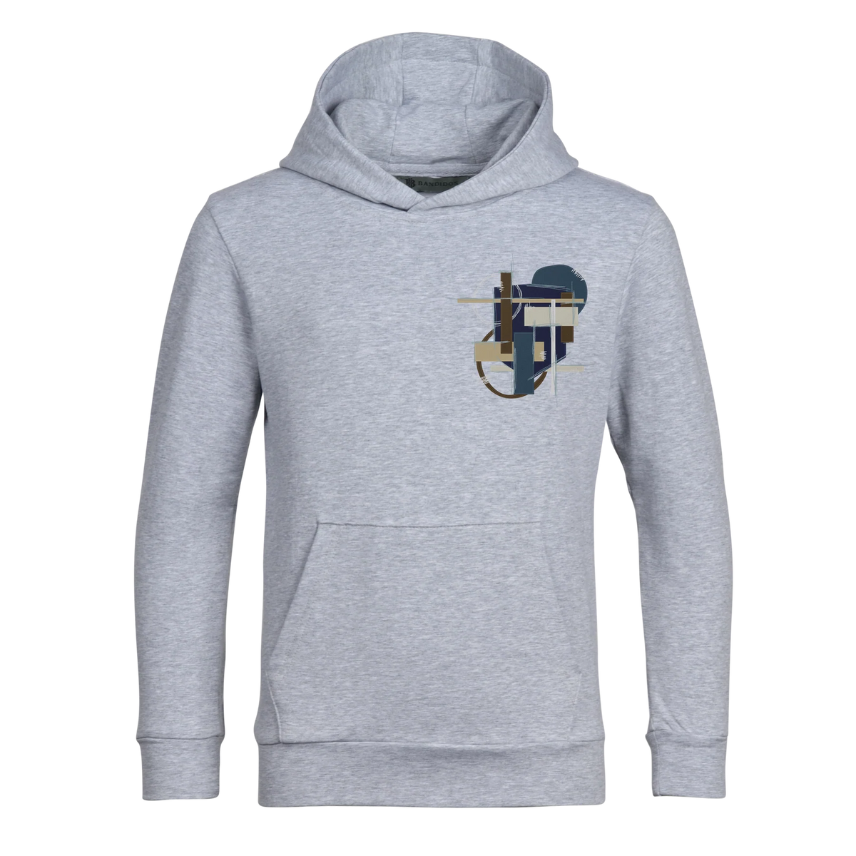 Moda Bandidos Boys Grey Scribble Geo Hoodie