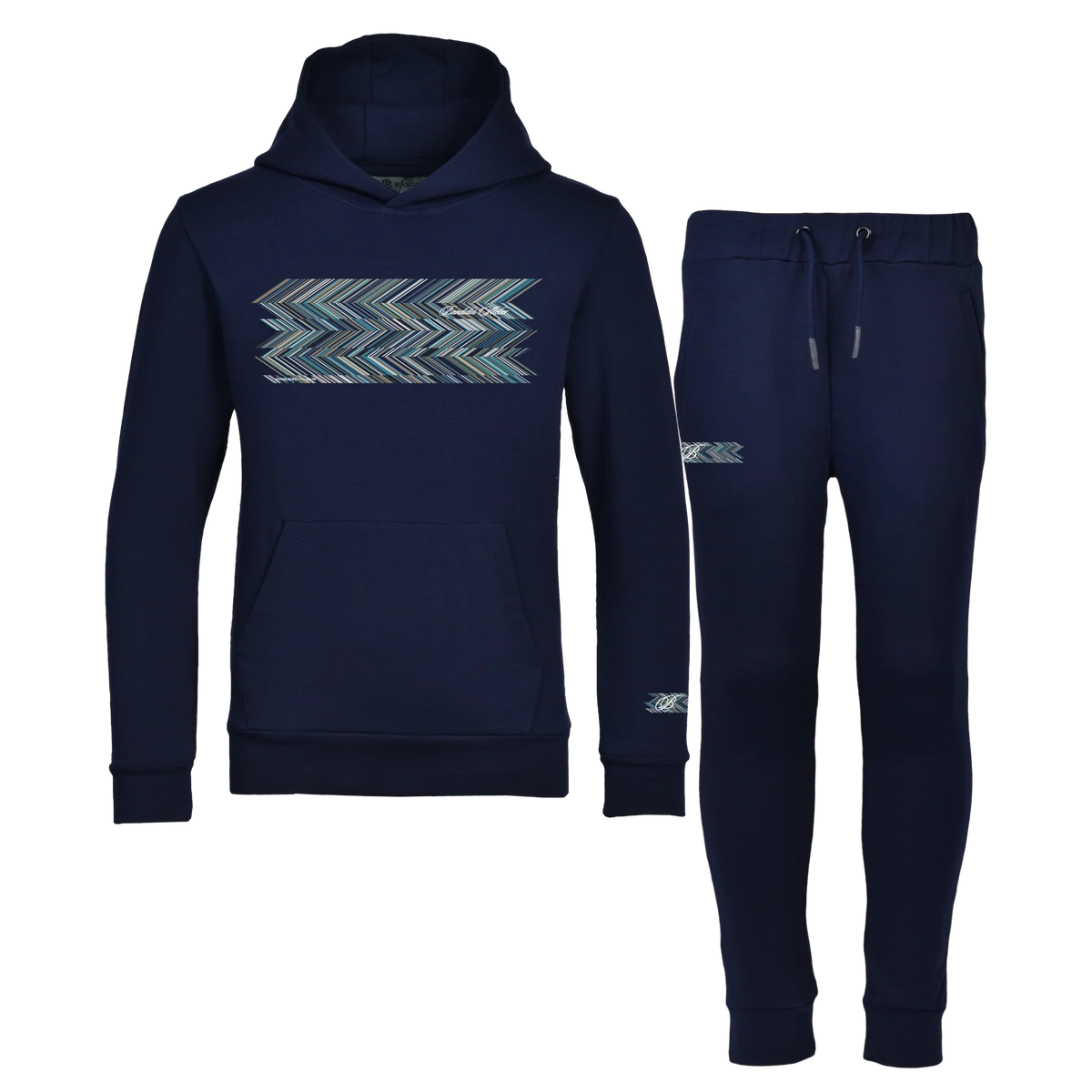 Moda Bandidos Boys Navy Shear Zig Jogsuit