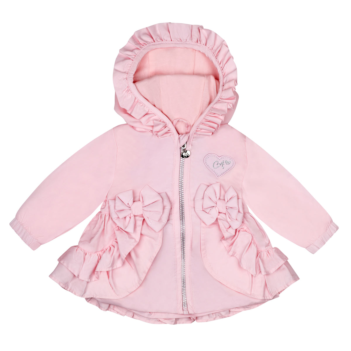 Little A Girls Pink 'Jillie' Frill Jacket