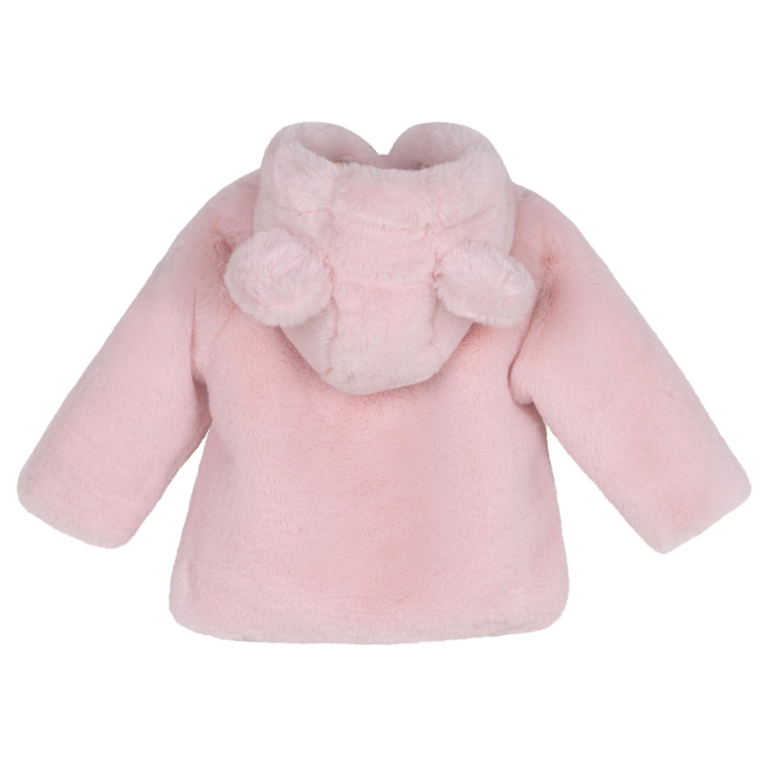 Pink fur coat baby girl best sale