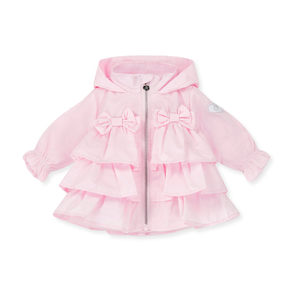 Little A Girls 'Abbie' Print Frill Jacket