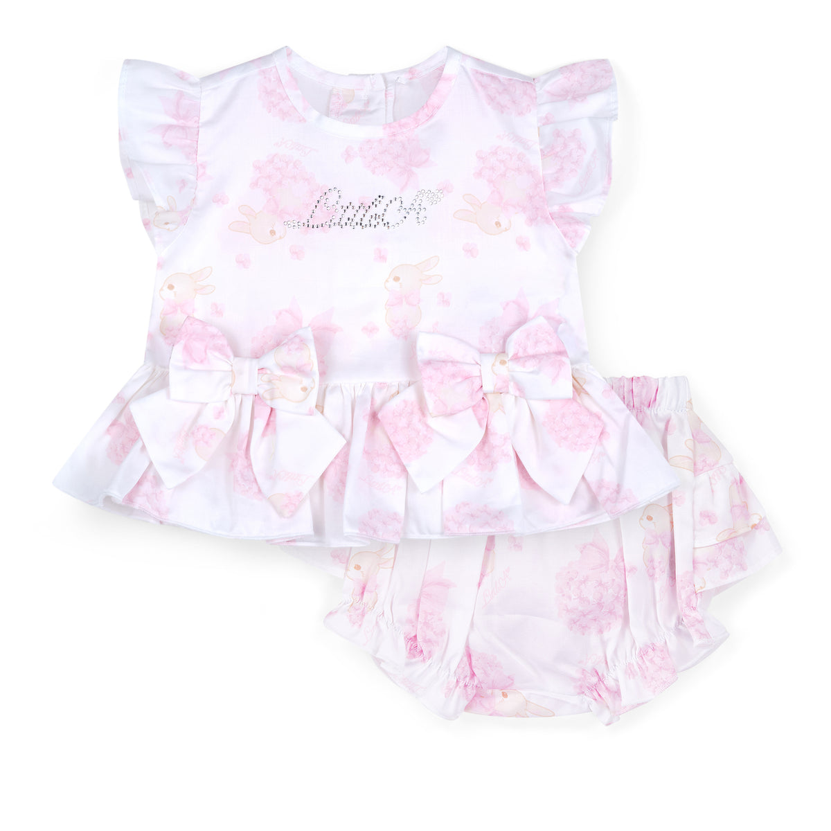 Little A Girls 'Ayleigh' Bunny Print Bloomers Set